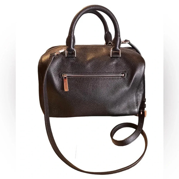 MICHAEL KORS PEBBLED LEATHER SATCHEL CROSSBODY BAG - Picture 2 of 5